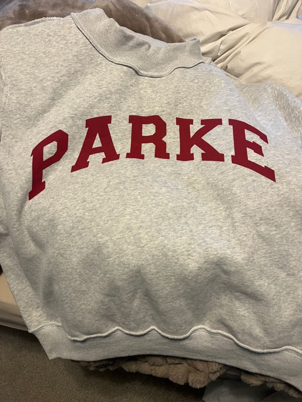 SET X PARKE REVERSIBLE VARSITY MOCKNECK - LOVE - L/XL